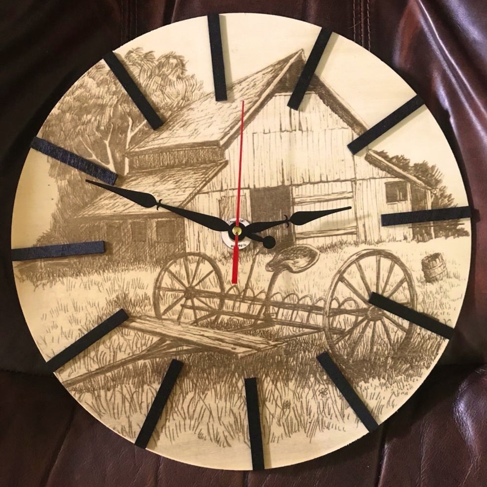 Old barn clock